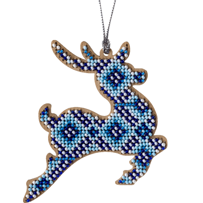 Набор для вышивания бисером по дереву ВОЛШЕБНАЯ  СТРАНА FLK-227, 9*10см