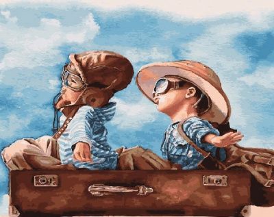 Картина по номерам Paintboy "Счастливое детство" GX26680