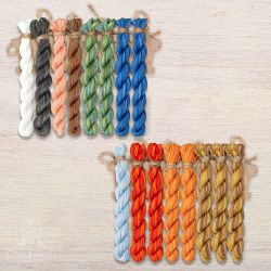 НМул-КГ76-2283 Набор ниток OwlForest для схемы «Конек-горбунок» (ПНК) 28 каунт в 3 нити