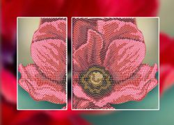 КБ-337 Схема для вышивания бисером ТМ Наследие "Цветочная фантазия"