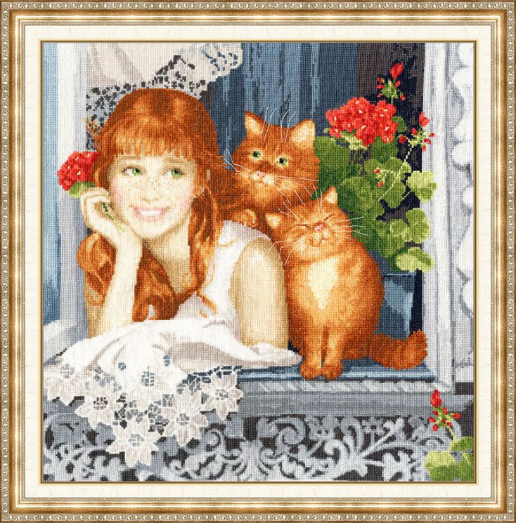 ЧМ-040 Набор для вышивания Золотое Руно "Рыжие"