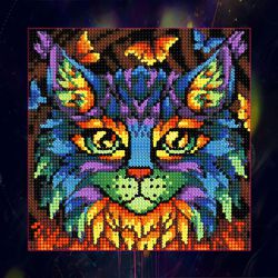 БСА25-065 Алмазная мозаика ТМ Наследие "Яркий кот"