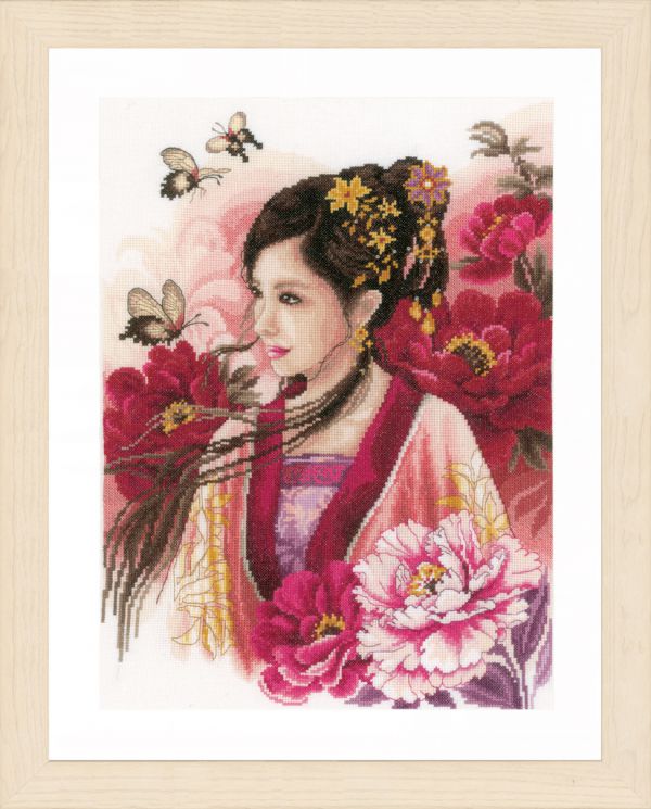 PN-0170199 Набор для вышивания LANARTE "Asian lady in pink"