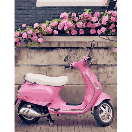 Картина по номерам Paintboy "Розовый скутер" GX26928