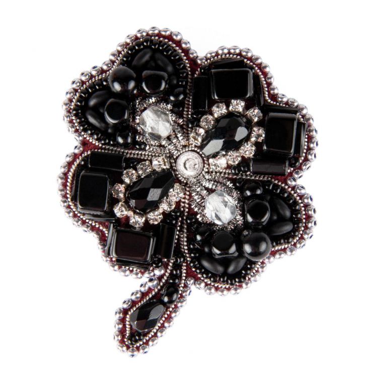 БП-319 Набор для изготовления броши Crystal Art "Четырёхлистник"