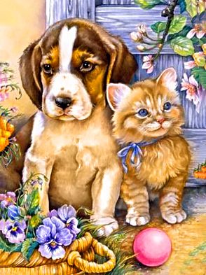 Ag 2298 Алмазная мозаика Гранни "Лучшие друзья"