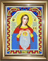 ИМРА5-082 Алмазная мозаика ТМ НАСЛЕДИЕ с рамкой "Богородица Помощница в родах"