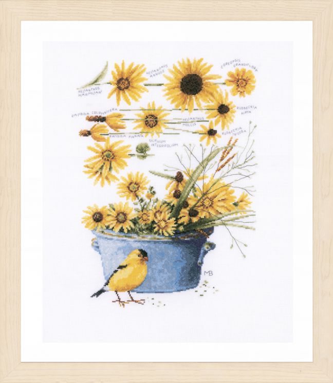 PN-0172914 Набор для вышивания LANARTE "Helianthus sunflowers"