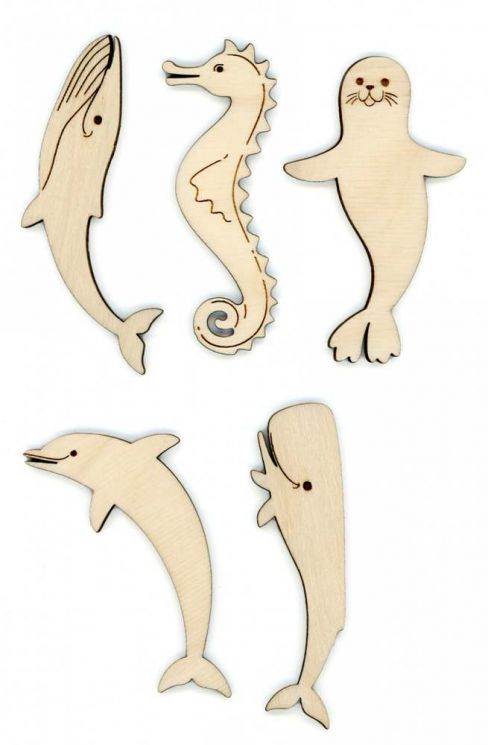 Бобины Щепка МОРСКИЕ ЖИТЕЛИ набор ОР-060