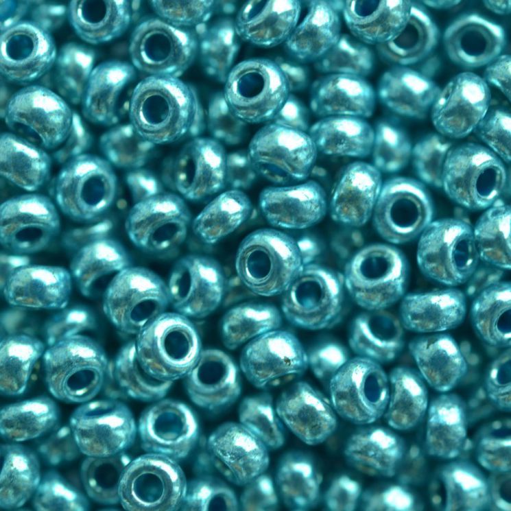 Бисер Preciosa 18536 синяя сталь металлик