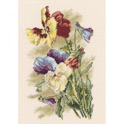 М522 Набор для вышивания РТО "Фиалка виттрока"