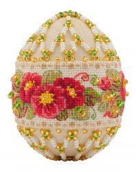 В195 Набор для вышивания Риолис «Яйцо пасхальное «Примула»