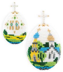 В204 Набор для вышивания Риолис «Яйцо пасхальное «Церквушка»
