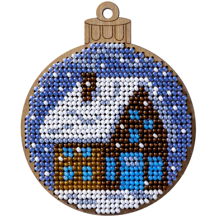 Набор для вышивания бисером по дереву ВОЛШЕБНАЯ СТРАНА FLK-312, 7.5*9см