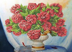 КБ-250 Схема для вышивания бисером ТМ Наследие "Сказочные пионы"