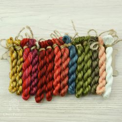 НМул-НС-3362 Набор ниток OwlForest для схемы «Новогодний семплер» (DMC) 36 каунт в 2 нити