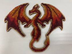Д-01 Набор для вышивания "Огненный дракон", 15х12,5 см