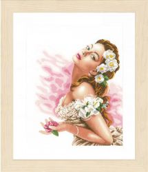 PN-0144530 Набор для вышивания LANARTE "Lady of the Camellias"