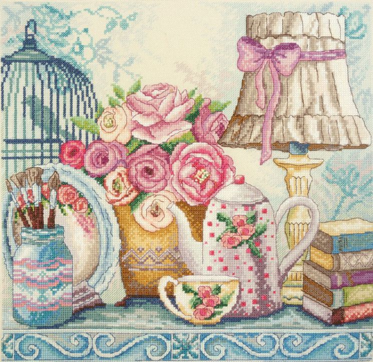 11.004.12 Набор для вышивания Марья Искусница "Бирюзовый шик"