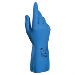 Перчатки латексные MAPA Superfood/Vital 177, внутреннее хлорированное покрытие, размер 8 (M), синие