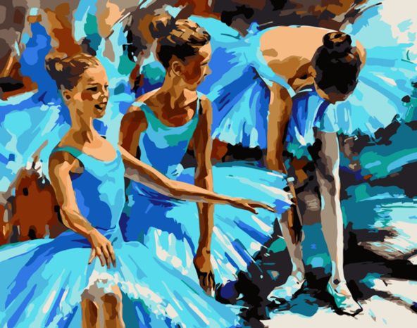 Картина по номерам Paintboy "Юные балерины" RSB0980