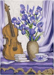 КБ-368 Схема для вышивания бисером ТМ Наследие "Цветочная мелодия"