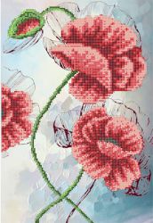 КБ-371 Схема для вышивания бисером ТМ Наследие "Страсть маков часть 3"