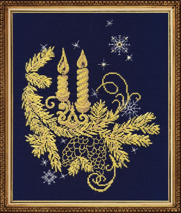 Набор для вышивания крестом ОВЕН "Золотое сияние" 1022