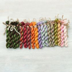 НМул-ОЦ-3283 Набор ниток OwlForest для схемы «Осенние цветы» (DMC) 28 каунт в 3 нити