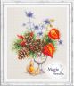 100-001 Набор для вышивания Чудесная игла Зимний букетик"