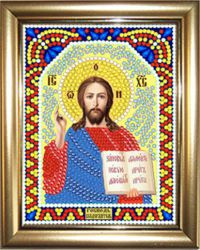 ИМРА5-002 Алмазная мозаика ТМ НАСЛЕДИЕ с рамкой "Господь Вседержитель"