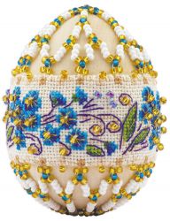 В218 Набор для вышивания Риолис «Пасхальное яйцо «Незабудки»»