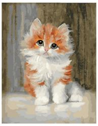PK 19042 Картина по номерам PAINTBOY (GX 26956) "Рыжий котенок" Эксклюзив