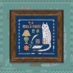 0217-КИП-С Схема для вышивания «Кот и поэзия»
