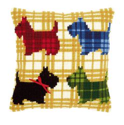 PN-0150016 Подушка "Разноцветные собачки" набор для вышивания (Vervaco)