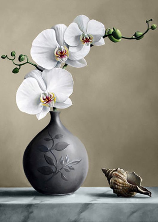 Алмазная мозаика Гранни "Белая орхидея" Ag4643