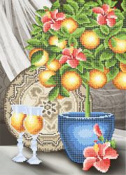 КБ-386 Схема для вышивания бисером ТМ Наследие "Апельсиновое дерево"
