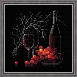 1239 Набор для вышивания Риолис "Натюрморт с красным вином"