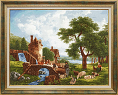 Набор для вышивания Золотое Руно "Водяная мельница. 1809 г." МК-072