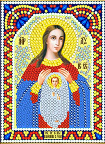 ИМА5-082 Алмазная мозаика ТМ НАСЛЕДИЕ "Богородица Помощница в родах"