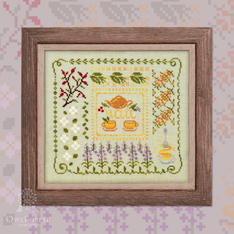 0108-ЛТЧ-Н-3Bf Набор для вышивания «Летний триптих. Чай»