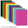 Цветная бумага А4 мелованная (глянцевая), 20 листов 10 цветов, в папке, BRAUBERG, 200х280 мм, "Моя страна", 129928