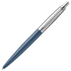 Ручка шариковая PARKER "Jotter XL", УТОЛЩЕННЫЙ корпус, синий матовый лак, детали из нержавеющей стали, синяя, 2068359