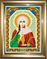 ИМРА5-019 Алмазная мозаика ТМ НАСЛЕДИЕ с рамкой "Святая Мария"