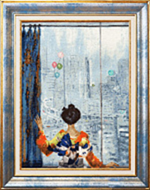 МК-078 Набор для вышивания Золотое Руно "Токийское окно. 1975 г."