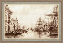 МК-082 Набор для вышивания Золотое Руно "Венеция Канал Гранде. 1872 г."