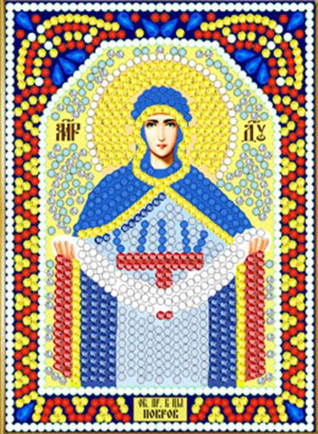 ИМА5-089 Алмазная мозаика ТМ НАСЛЕДИЕ "Богородица Покров"