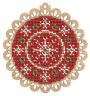 Набор для вышивания Щепка "Новогодний красный шар" О-033