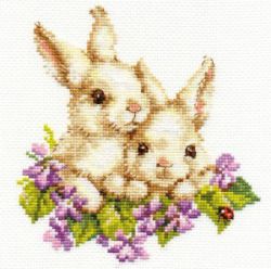 1-11 Набор для вышивания Алиса "Крольчата"