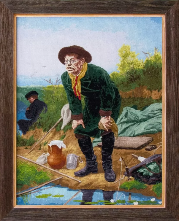 Набор для вышивания Золотое Руно "Рыболов" по картине В.Г. Перова МК-066